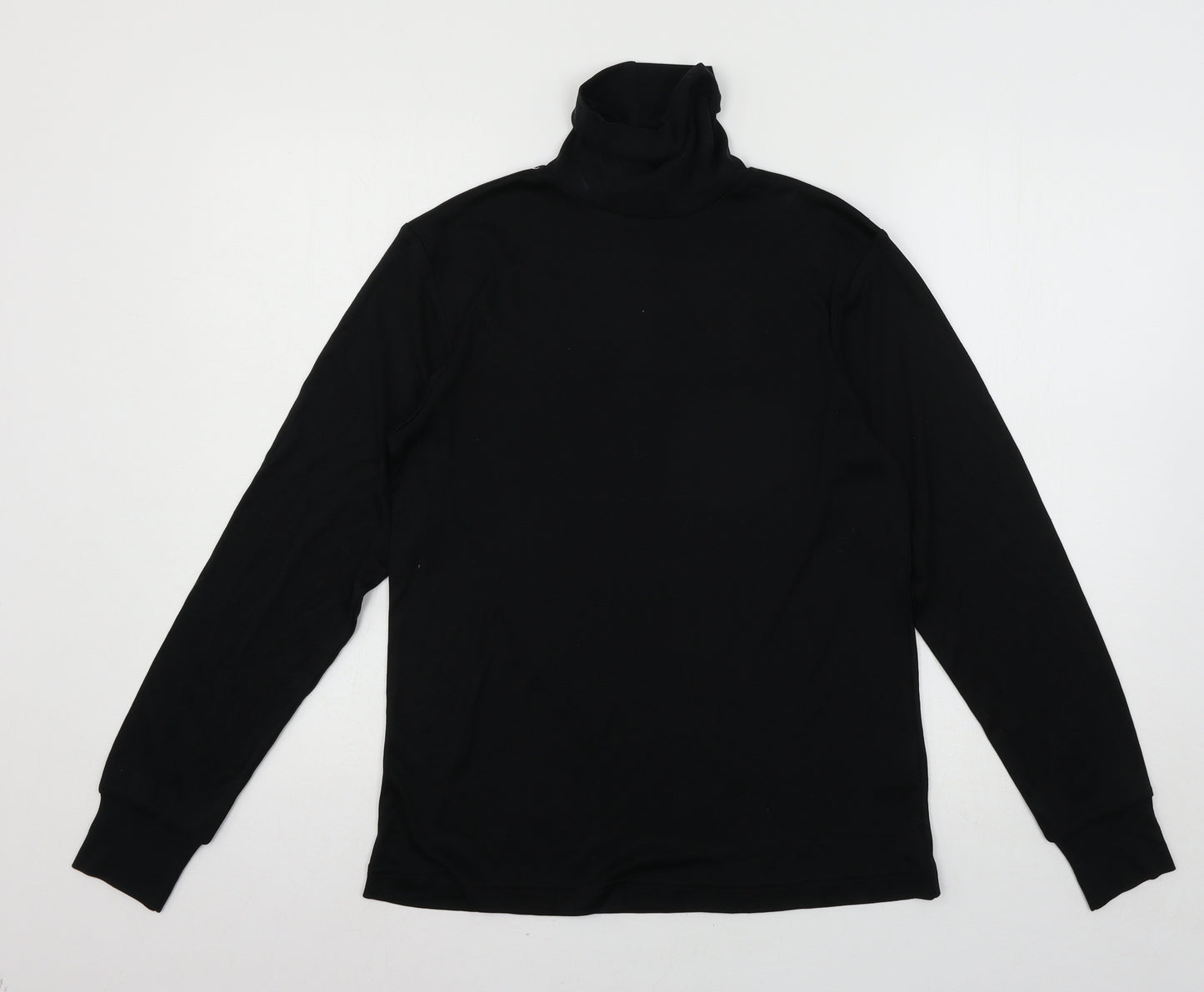 Patra Womens Black  Jersey Basic T-Shirt Size M