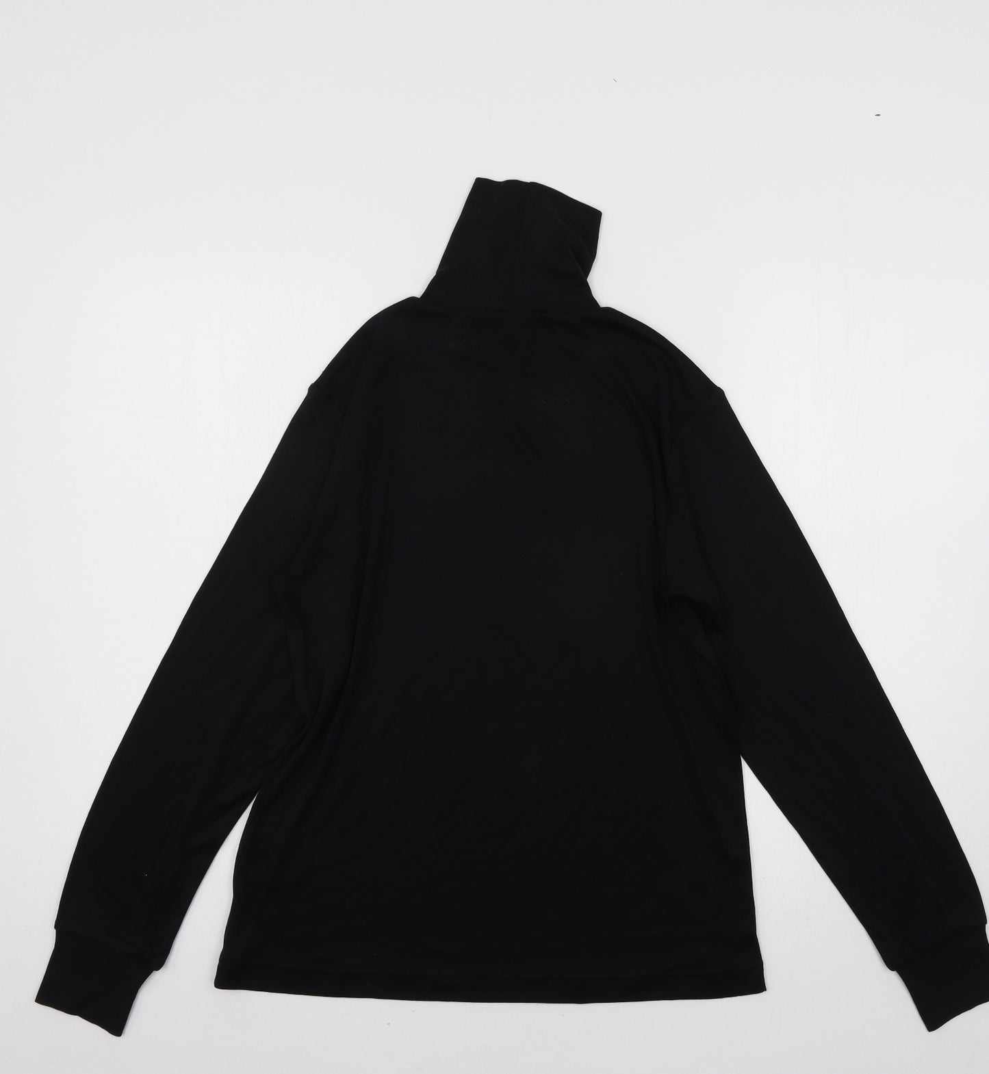 Patra Womens Black  Jersey Basic T-Shirt Size M