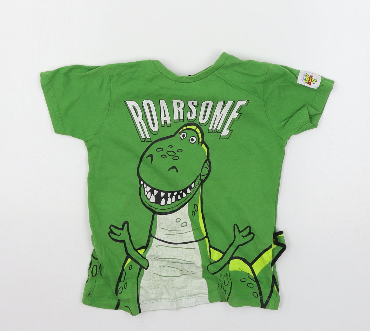 Toy Story 4 Boys Blue  Jersey Basic T-Shirt Size 3-4 Years  - Rex