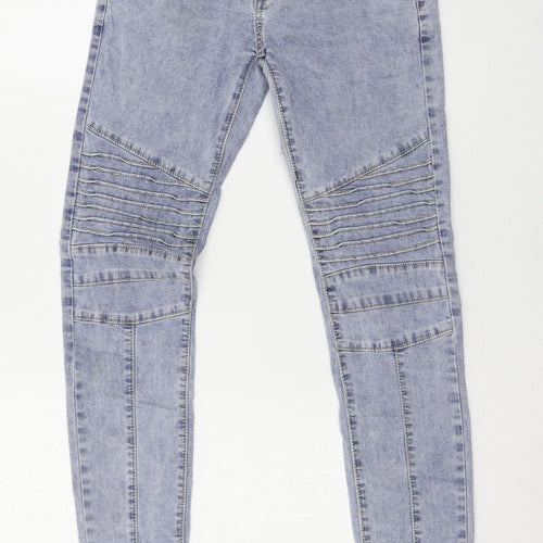 Preworn Womens Blue  Denim Skinny Jeans Size 6 L20 in