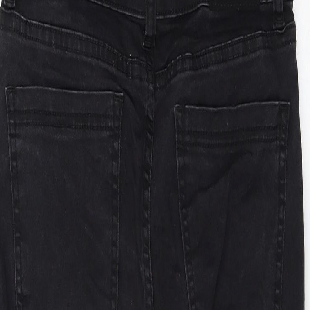 Sinsay Womens Grey  Denim Dungaree One-Piece Size 8 L26 in