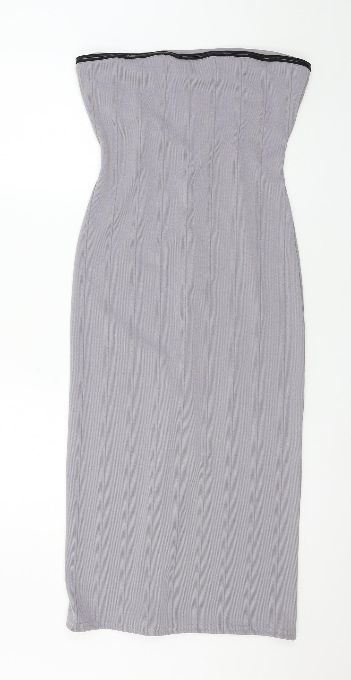 Topshop Womens Grey  Jersey Bodycon  Size 14