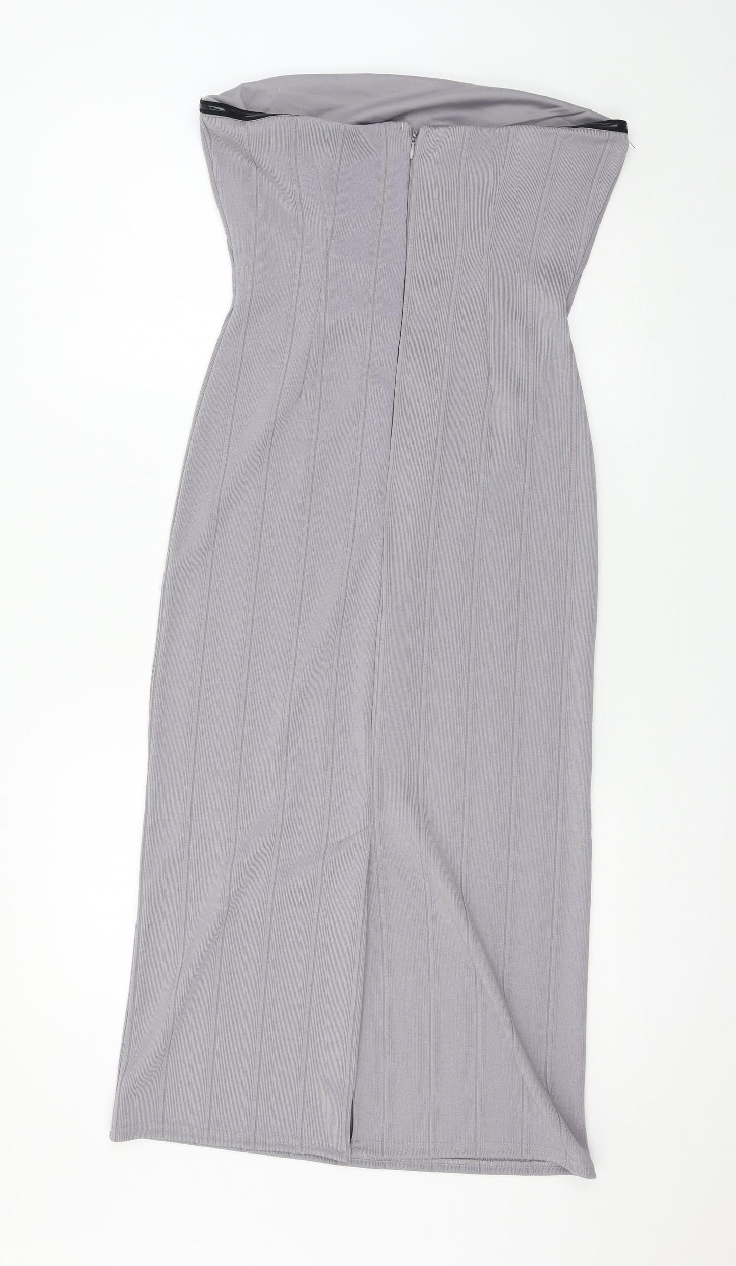 Topshop Womens Grey  Jersey Bodycon  Size 14