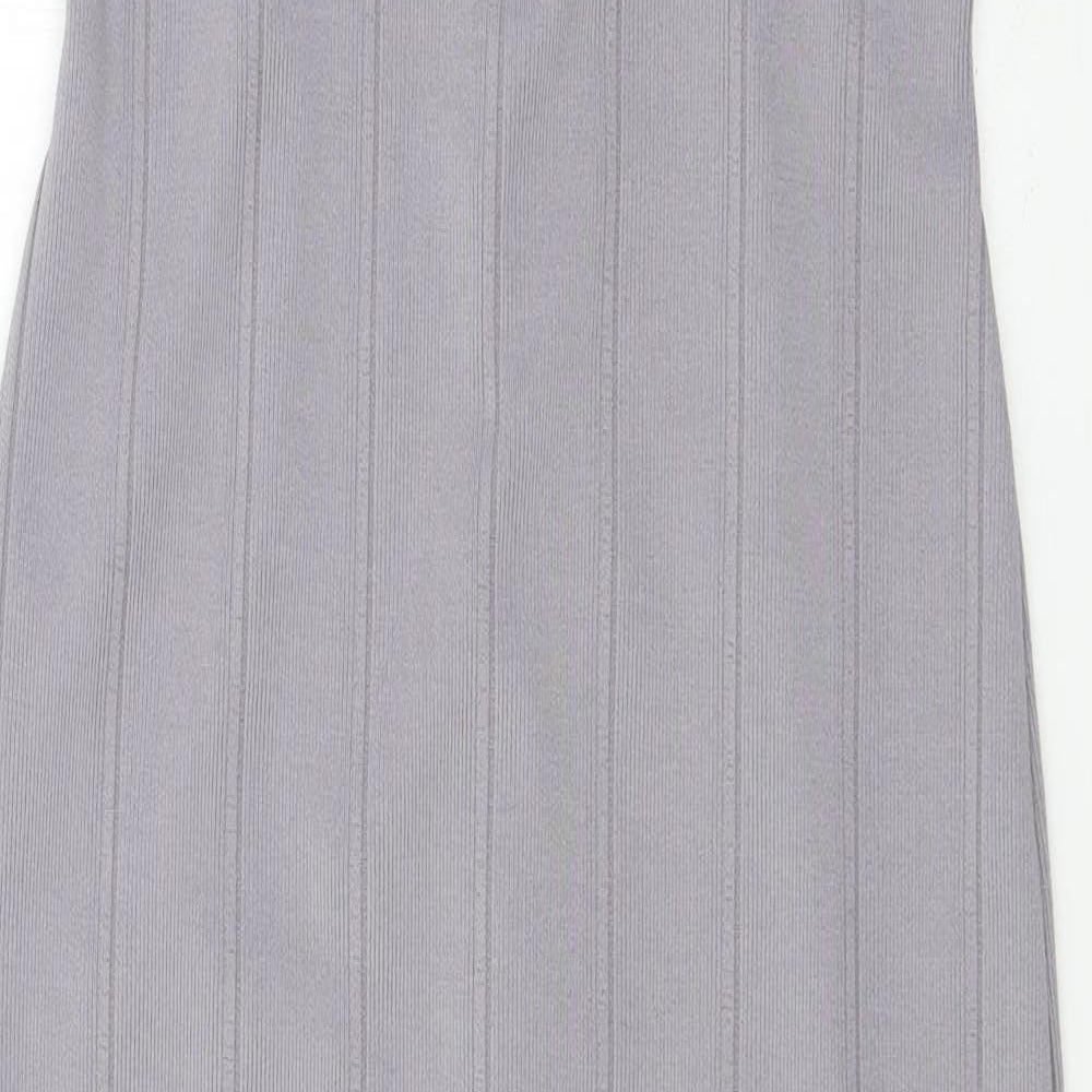 Topshop Womens Grey  Jersey Bodycon  Size 14
