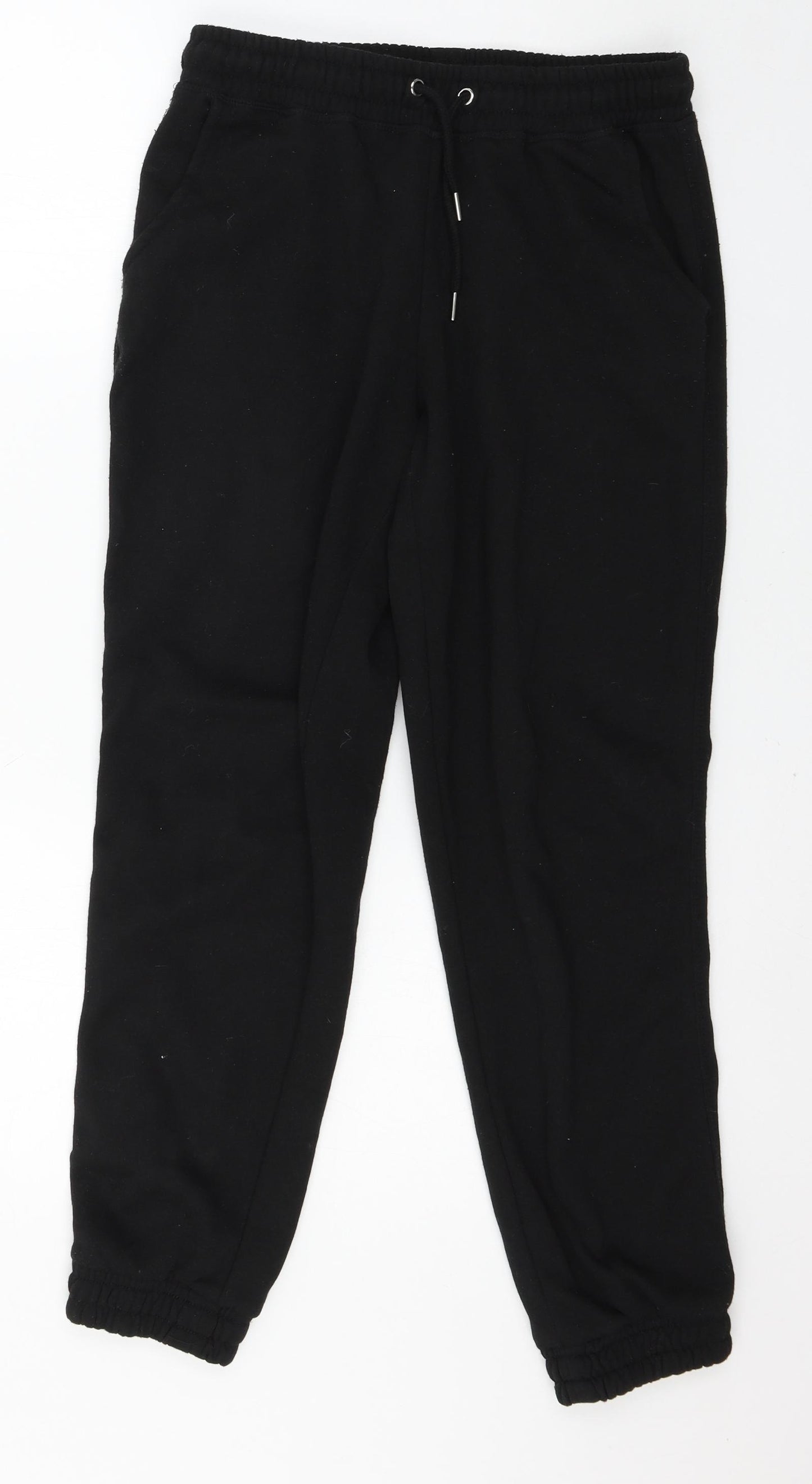 Primark Womens Black  Jersey Jogger Trousers Size 6 L27 in
