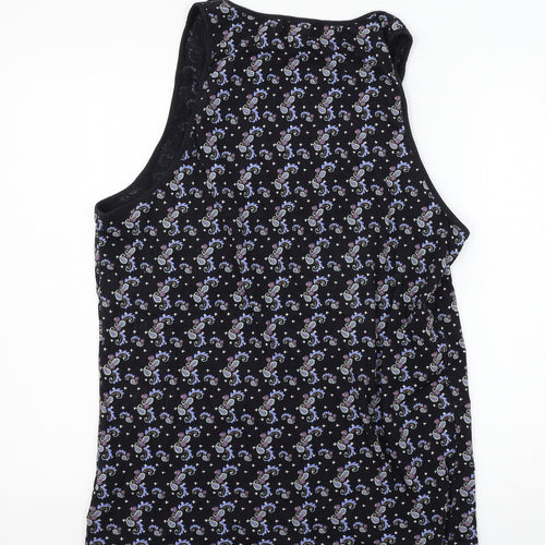 Teeink Womens Multicoloured Paisley Jersey Basic Tank Size M