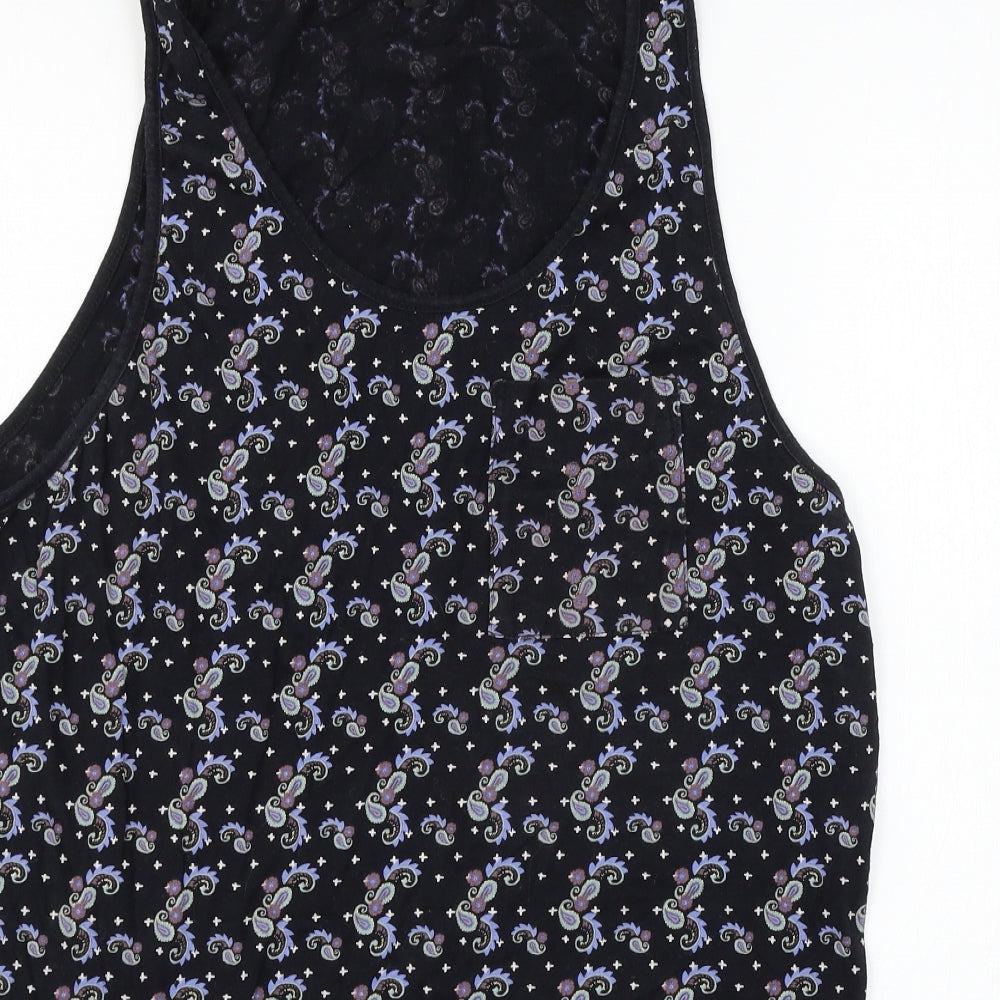 Teeink Womens Multicoloured Paisley Jersey Basic Tank Size M
