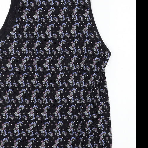 Teeink Womens Multicoloured Paisley Jersey Basic Tank Size M