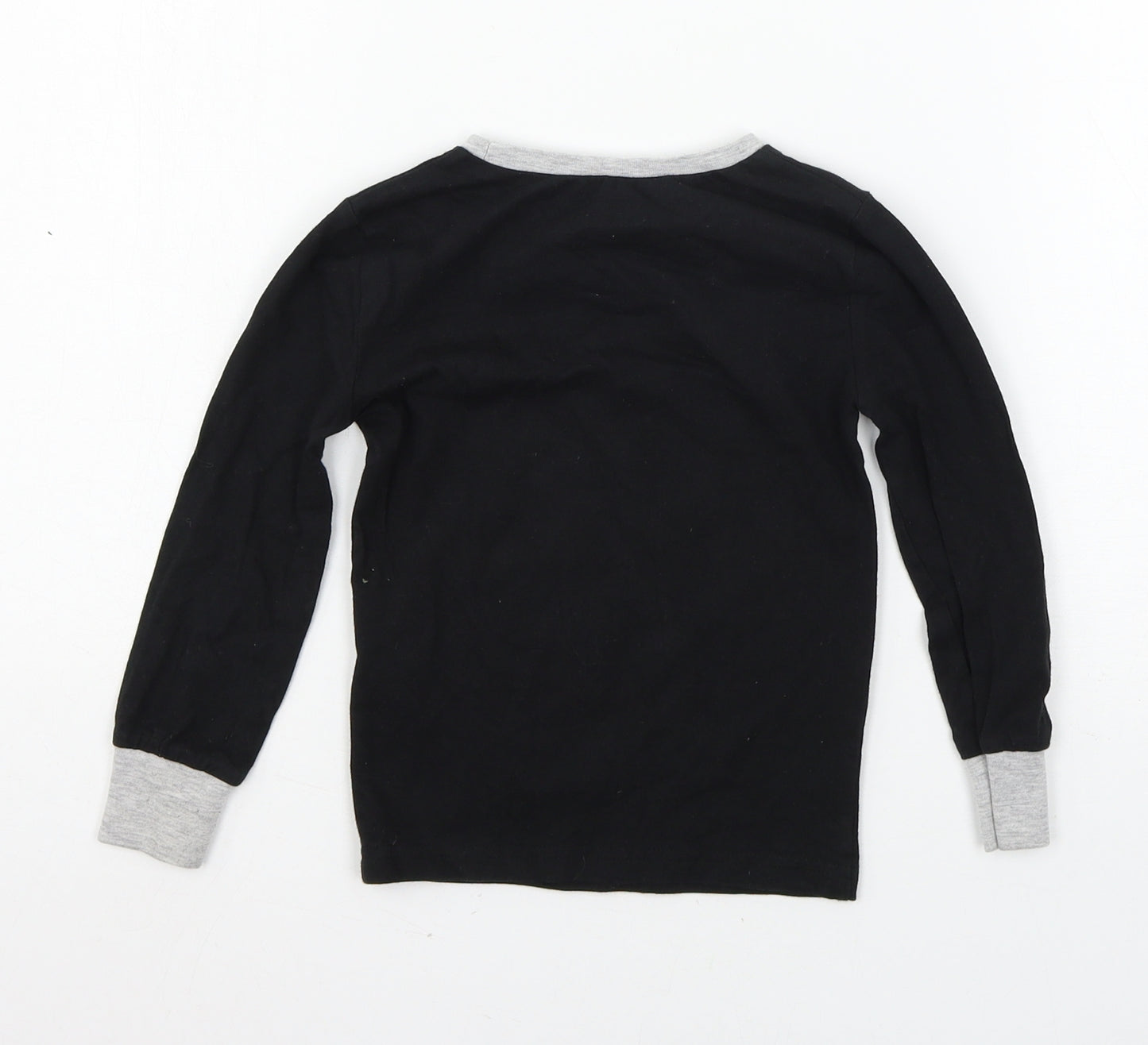 Character.com Boys Black Geometric Jersey  Pyjama Top Size 5 Years  - Storm Trooper