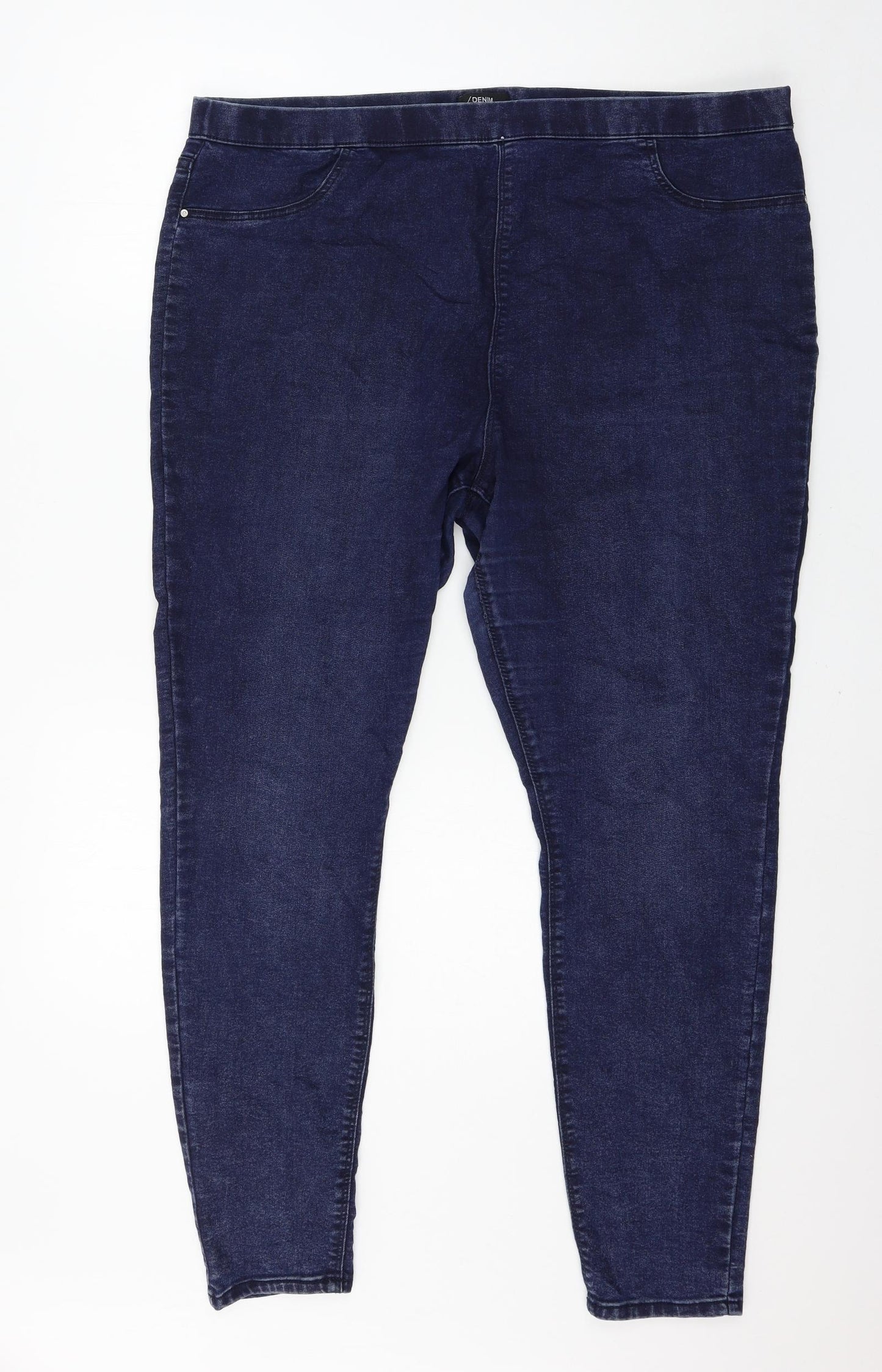 Matalan Womens Blue  Denim Jegging Jeans Size 20 L27 in