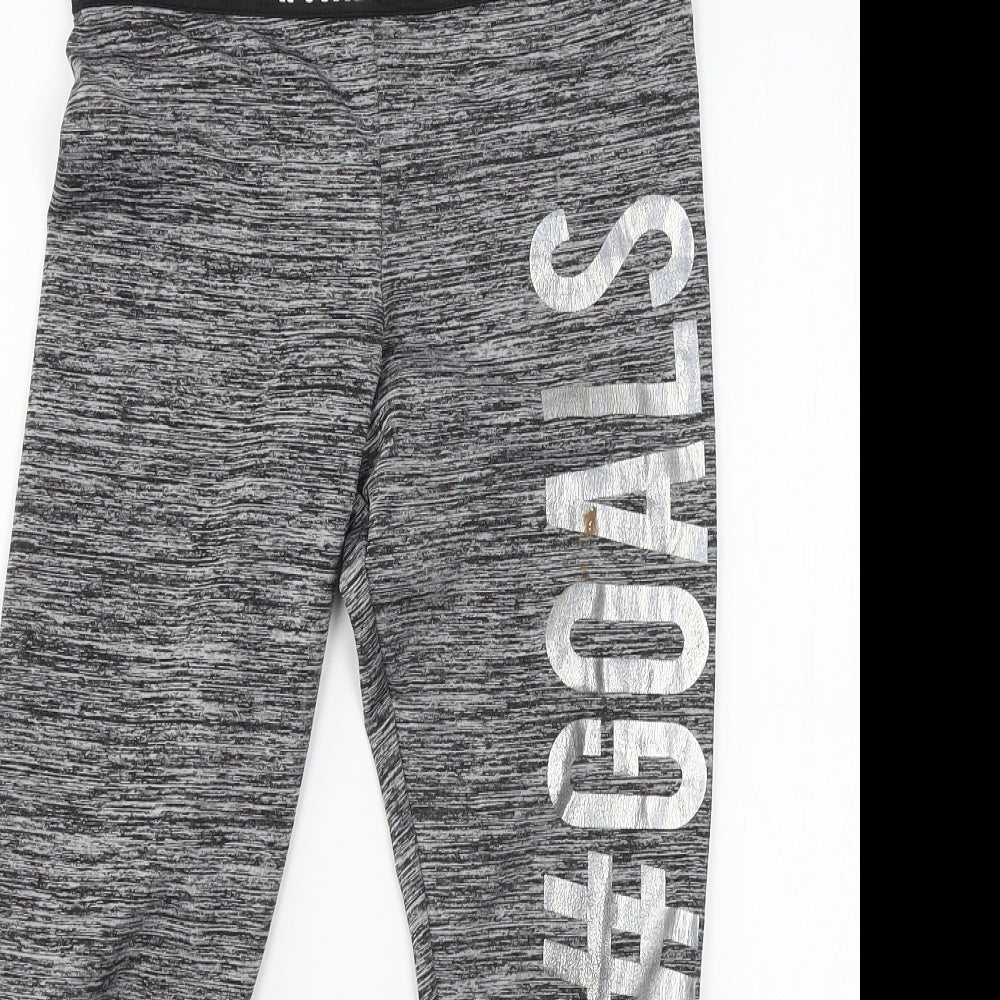 Primark Girls Grey  Jersey Jogger Trousers Size 8-9 Years - Goals
