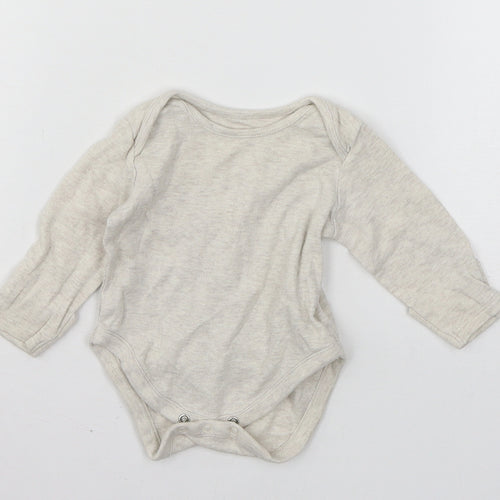 Mothercare Baby Beige  Jersey Babygrow One-Piece Size 0-3 Months