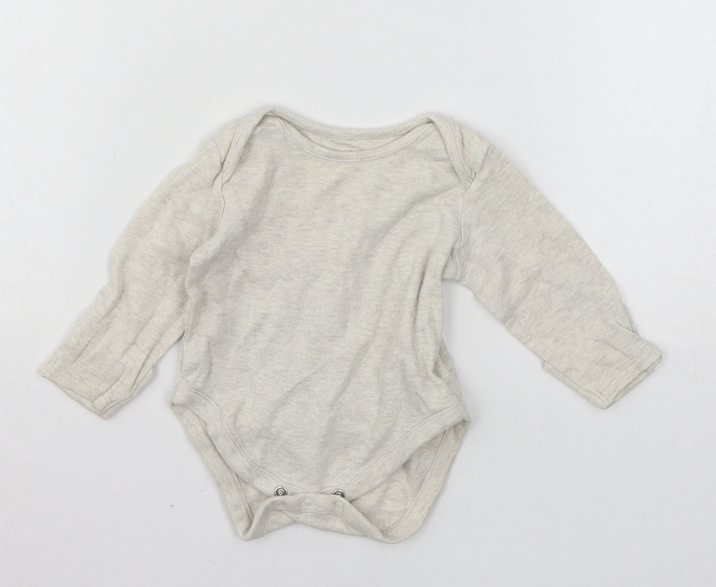 Mothercare Baby Beige  Jersey Babygrow One-Piece Size 0-3 Months