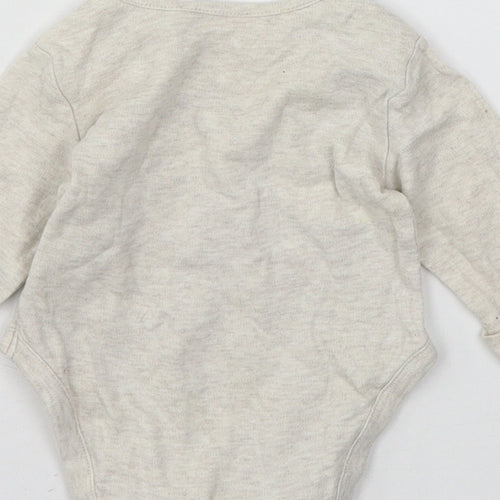 Mothercare Baby Beige  Jersey Babygrow One-Piece Size 0-3 Months