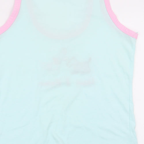 hugs and kisses Womens Blue Solid  Top Pyjama Top Size 10