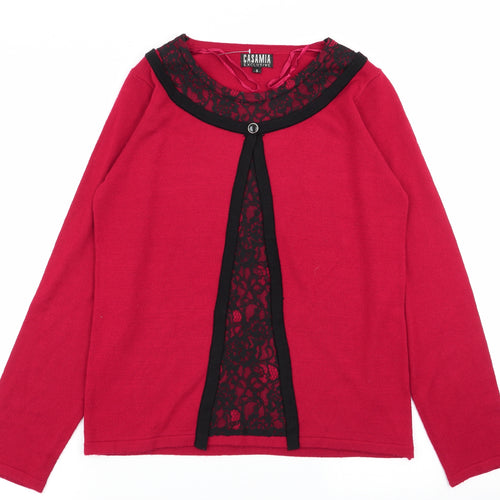 casamia Womens Red   Basic T-Shirt Size S