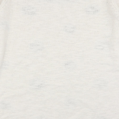 r edition Womens White Polka Dot  Pullover Jumper Size 10