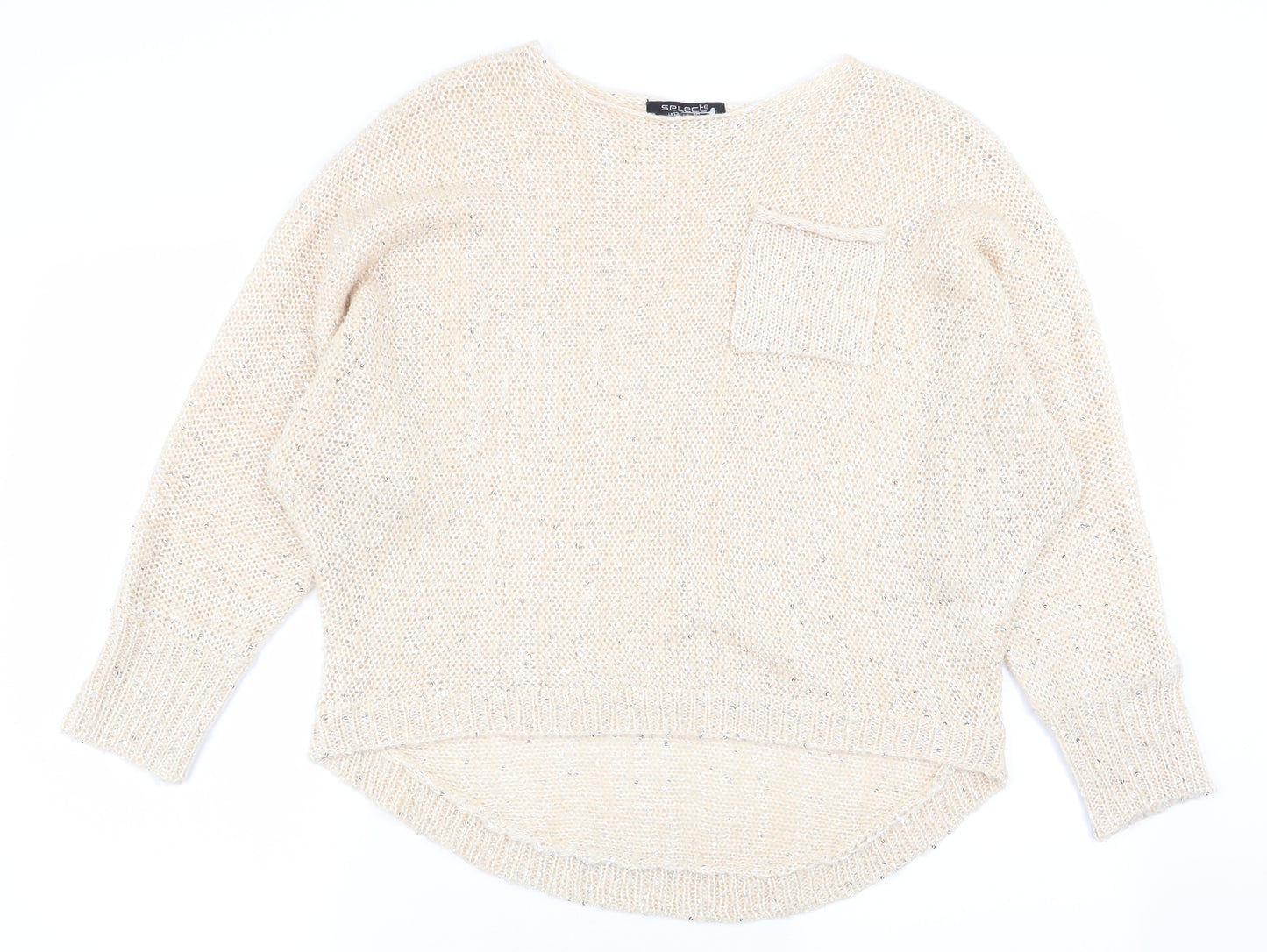 Select Womens Beige   Pullover Jumper Size 12