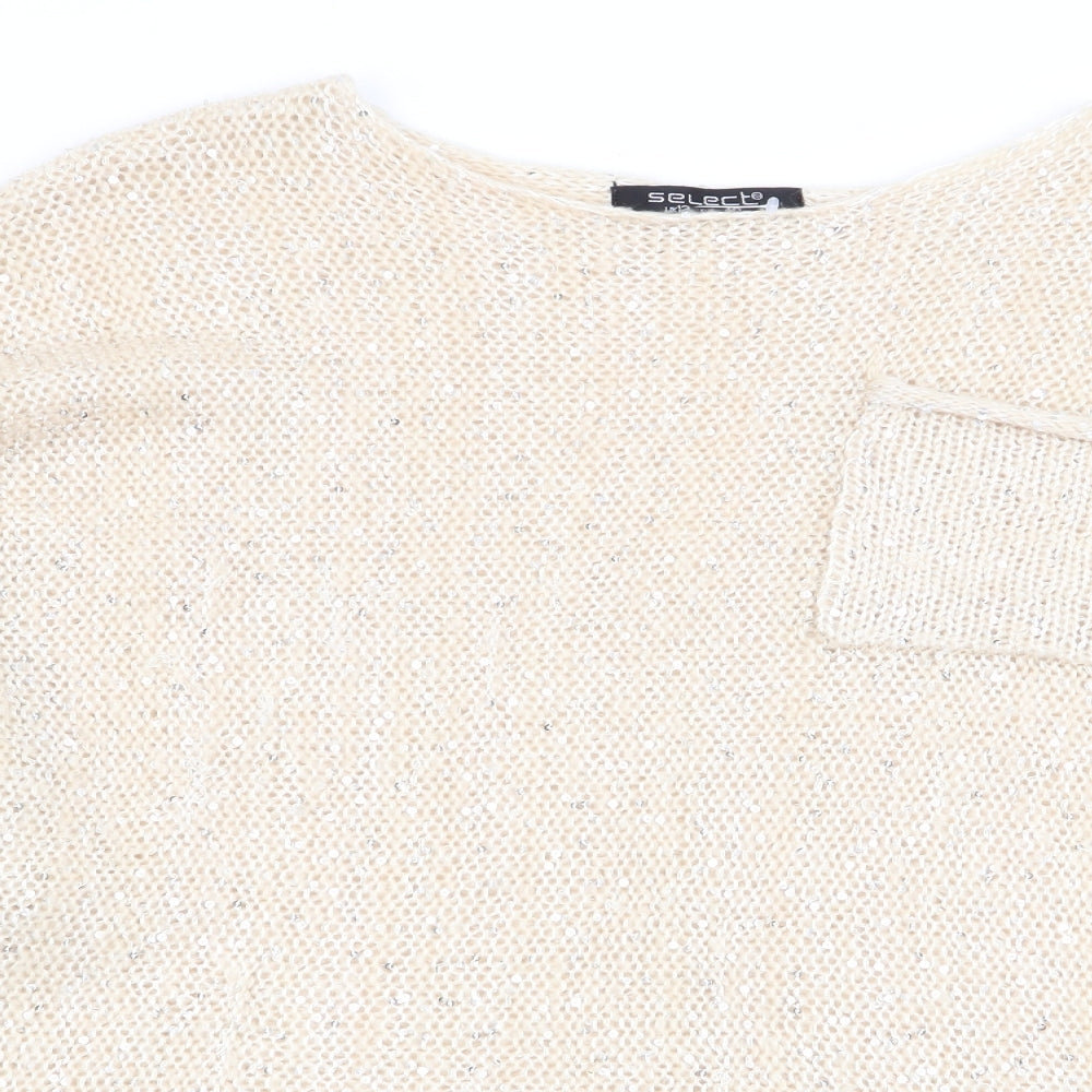 Select Womens Beige   Pullover Jumper Size 12