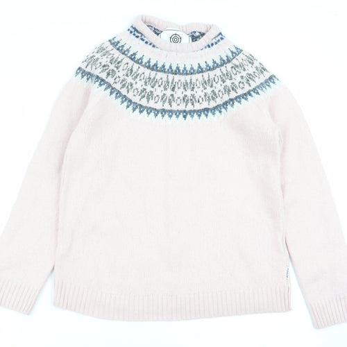 togg24 Womens Pink Geometric  Pullover Jumper Size 14