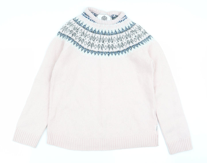 togg24 Womens Pink Geometric  Pullover Jumper Size 14