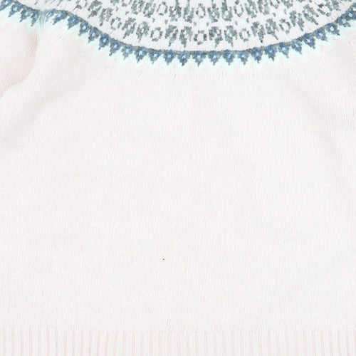 togg24 Womens Pink Geometric  Pullover Jumper Size 14