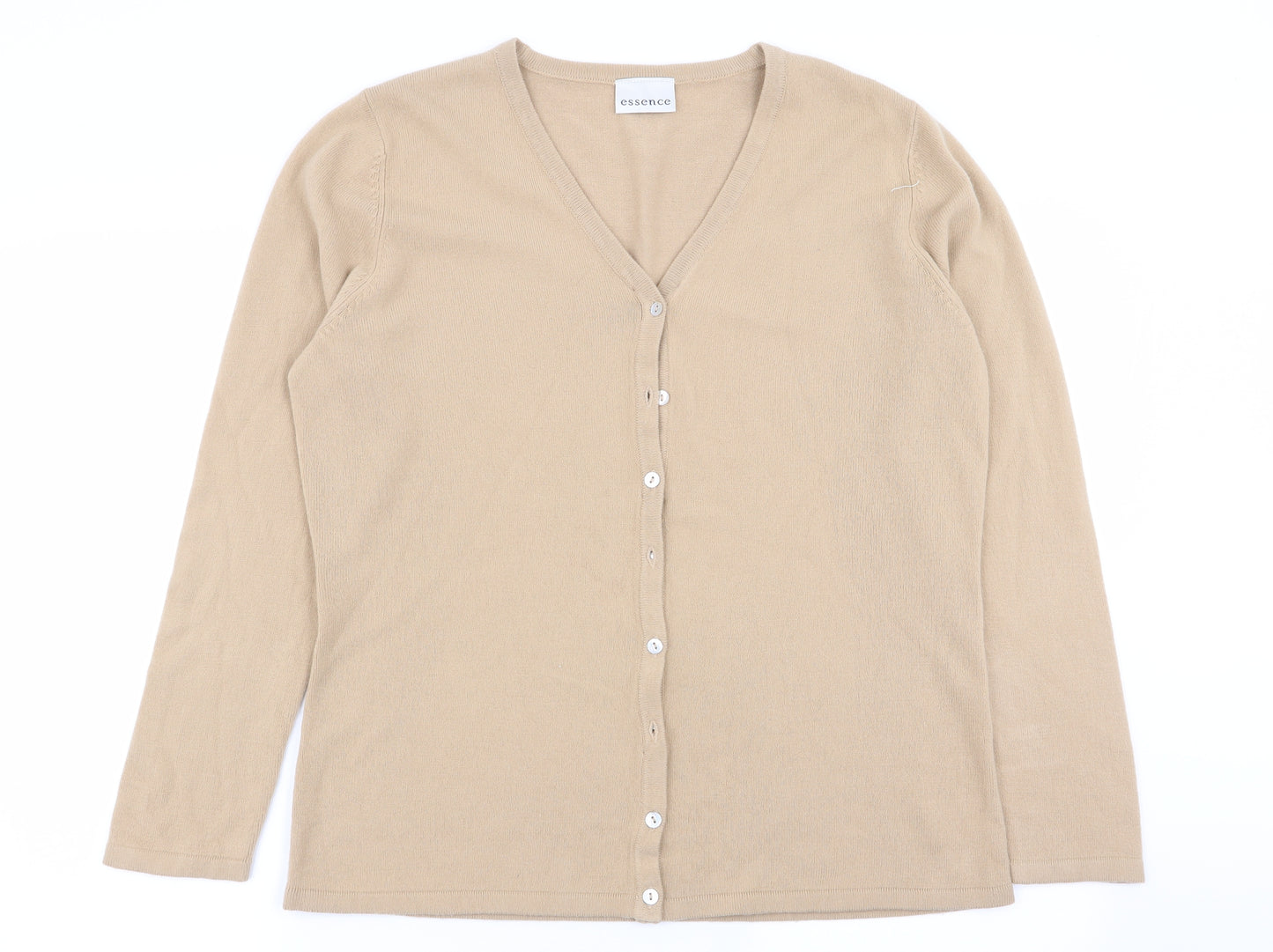 essence Womens Beige   Cardigan Jumper Size 16