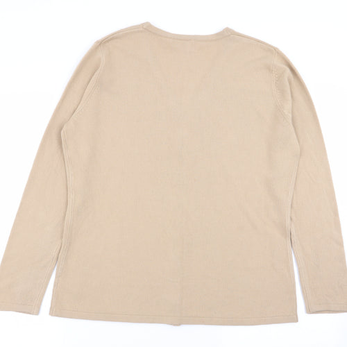 essence Womens Beige   Cardigan Jumper Size 16