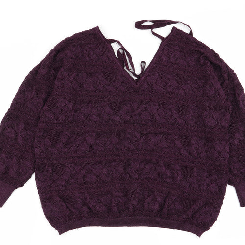 NEXT Womens Purple   Pullover Jumper Size 14