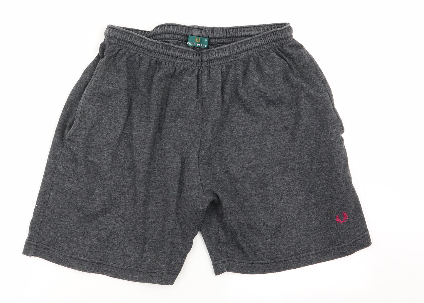 Fred Perry Mens Grey   Sweat Shorts Size M - Stretch waistband