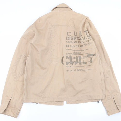 cult Mens Beige   Jacket Coat Size S