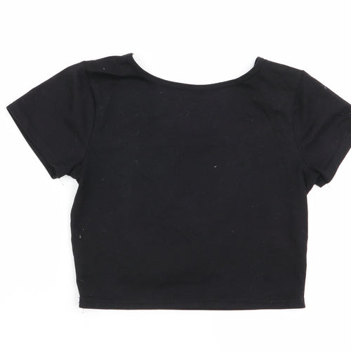 mandu Womens Black   Basic T-Shirt Size S