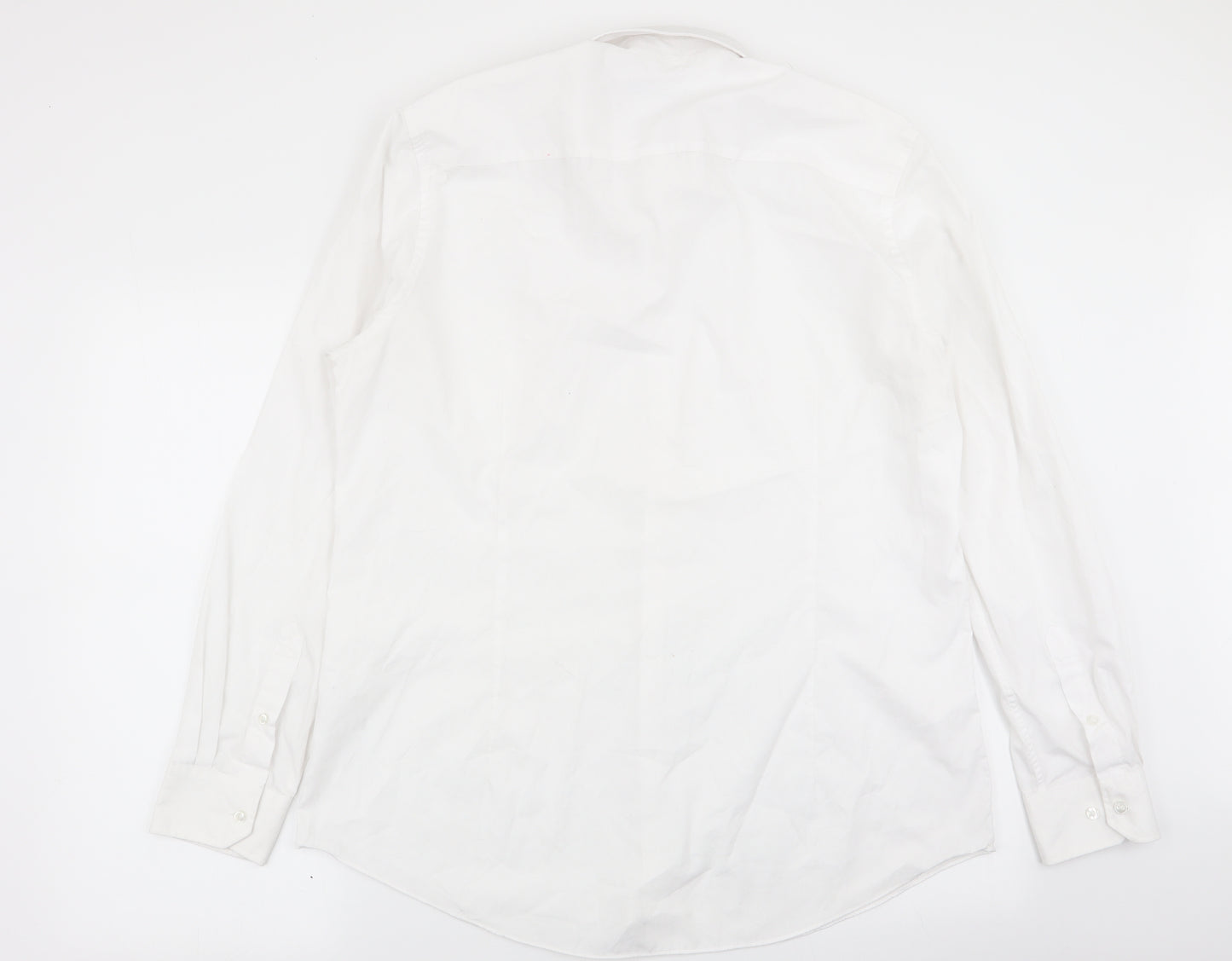 TU Mens White    Dress Shirt Size 17