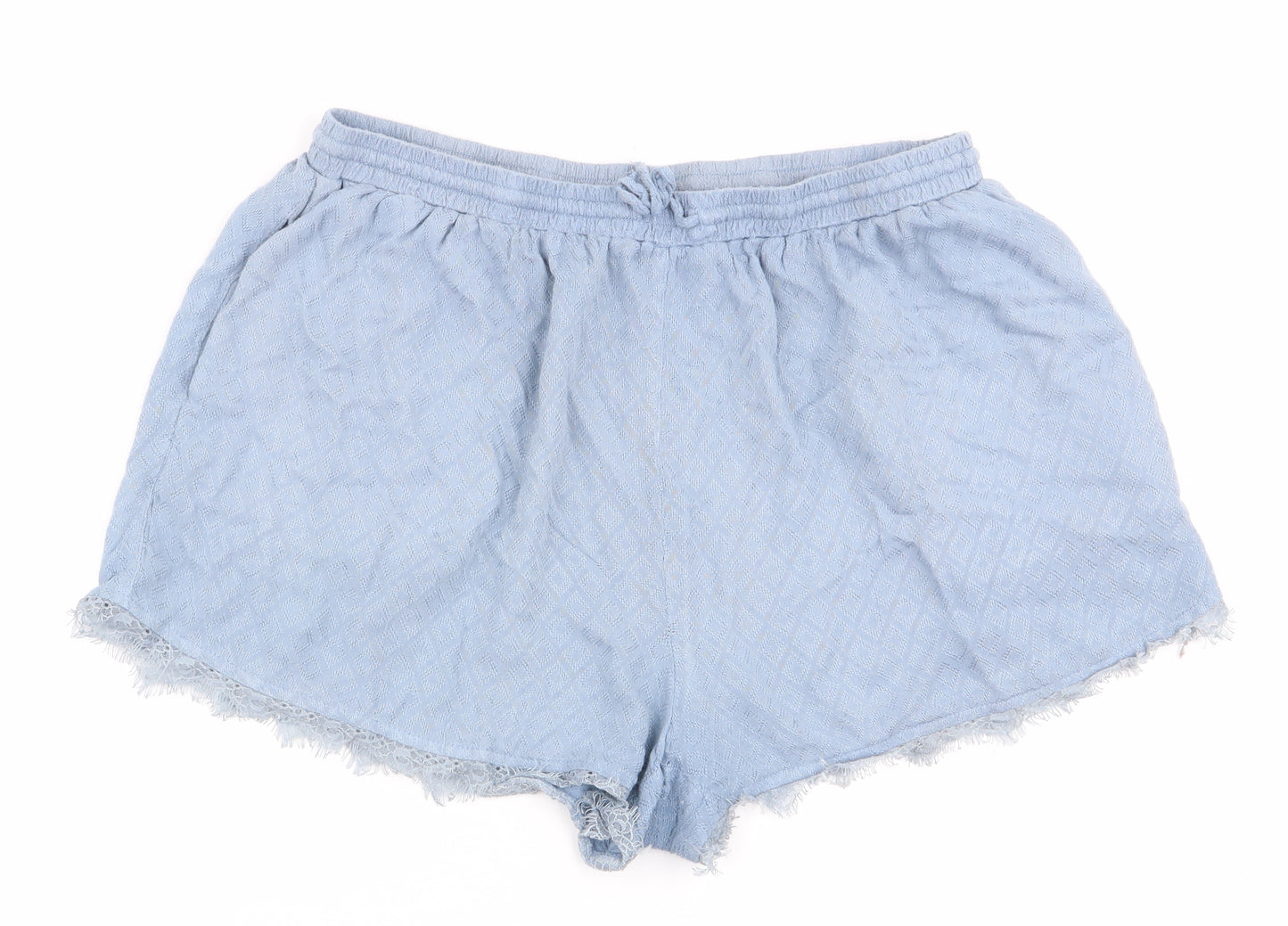 New Look Womens Blue Geometric  Capri Pyjama Pants Size 18  - shorts