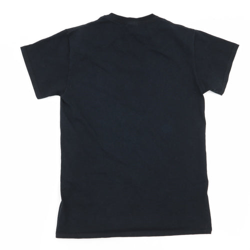 Gildan Mens Black    T-Shirt Size S