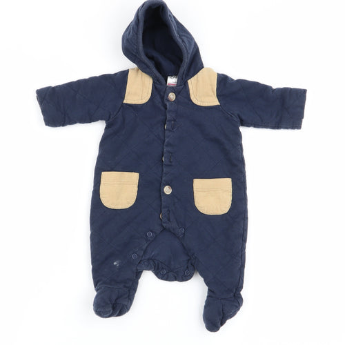 Baby Boys Blue   Babygrow One-Piece Size Newborn