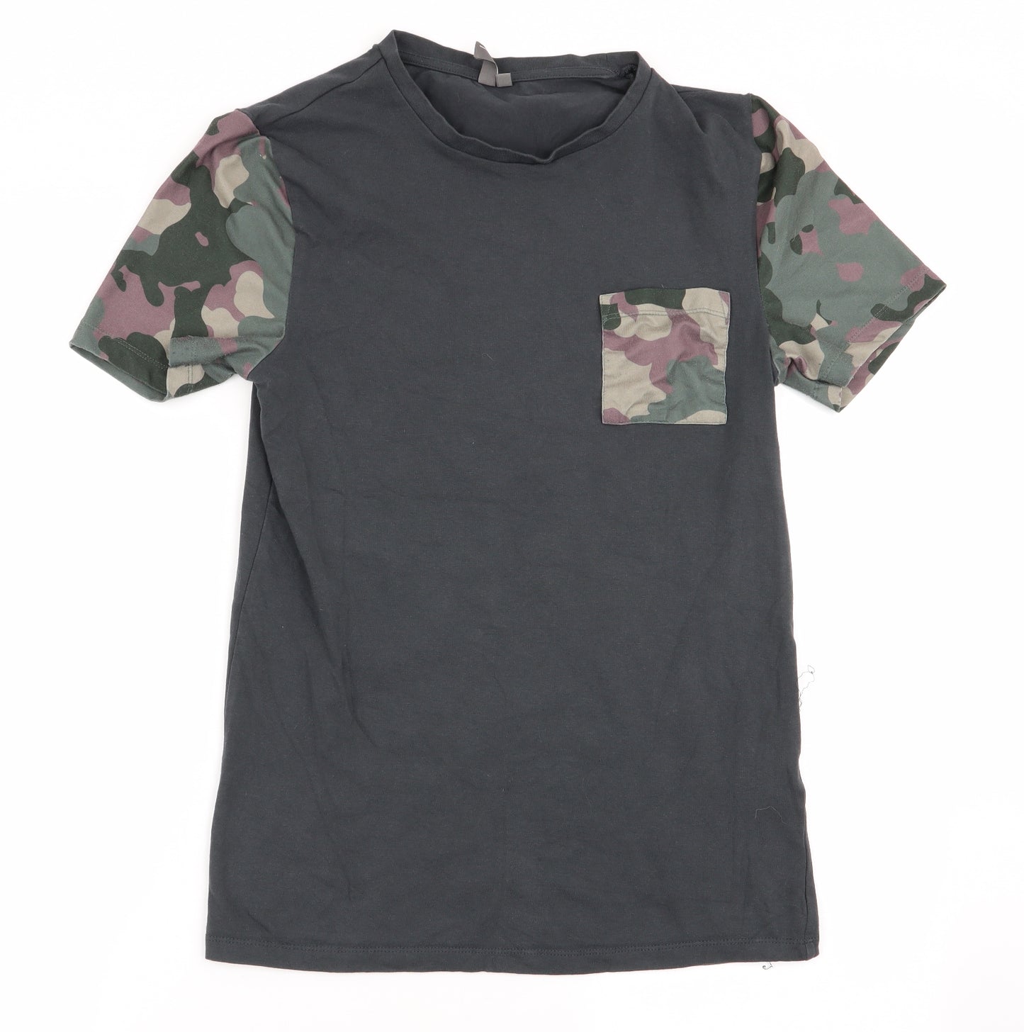 ASOS Mens Grey Camouflage   T-Shirt Size M