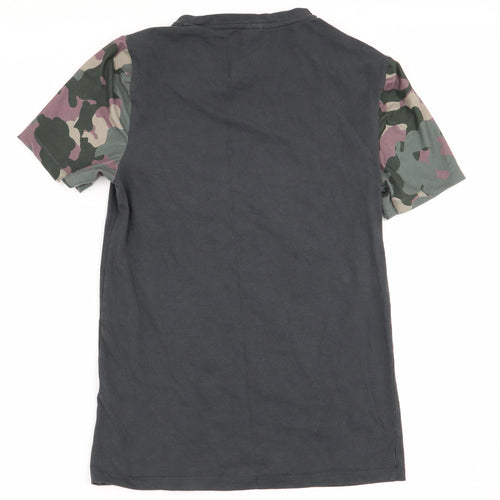 ASOS Mens Grey Camouflage   T-Shirt Size M