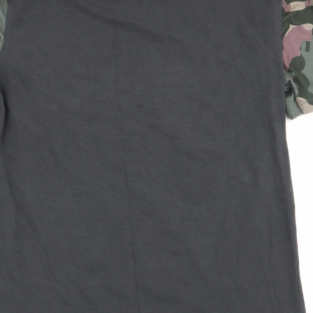 ASOS Mens Grey Camouflage   T-Shirt Size M