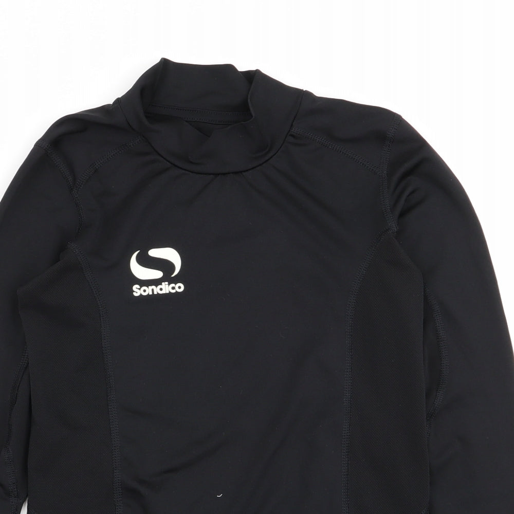 Sondico Boys Black   Basic T-Shirt Size 11-12 Years