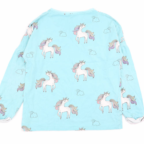 NEXT Girls Blue Animal Print  Top Pyjama Top Size 13 Years