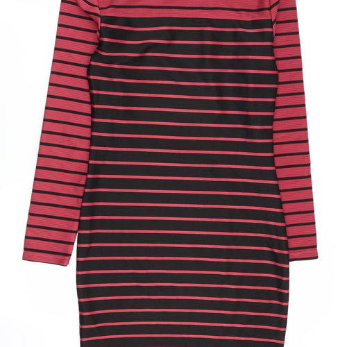 H&M Womens Multicoloured Striped  Fit & Flare  Size 8
