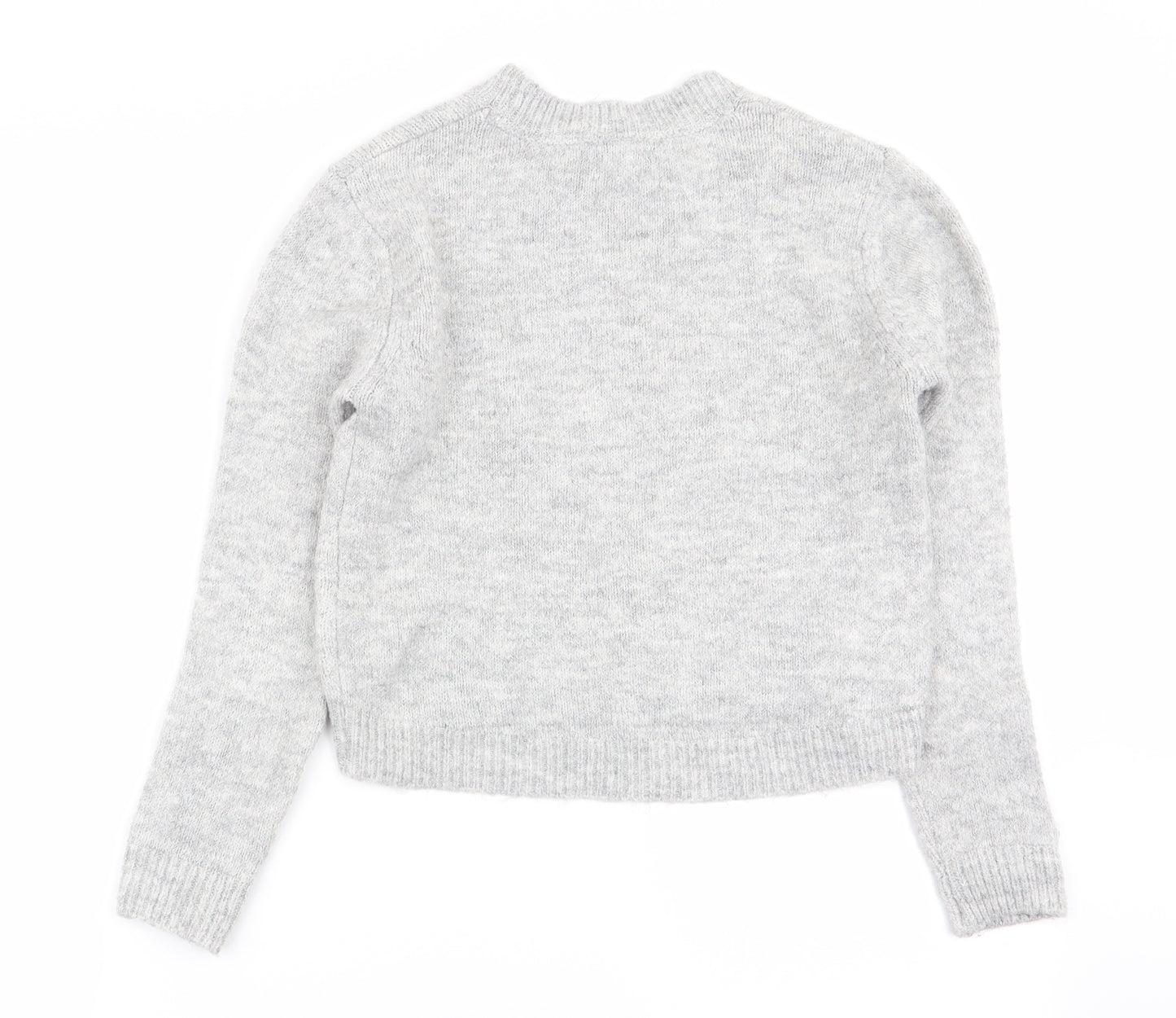 Primark Girls Grey Animal Print  Pullover Jumper Size 9-10 Years