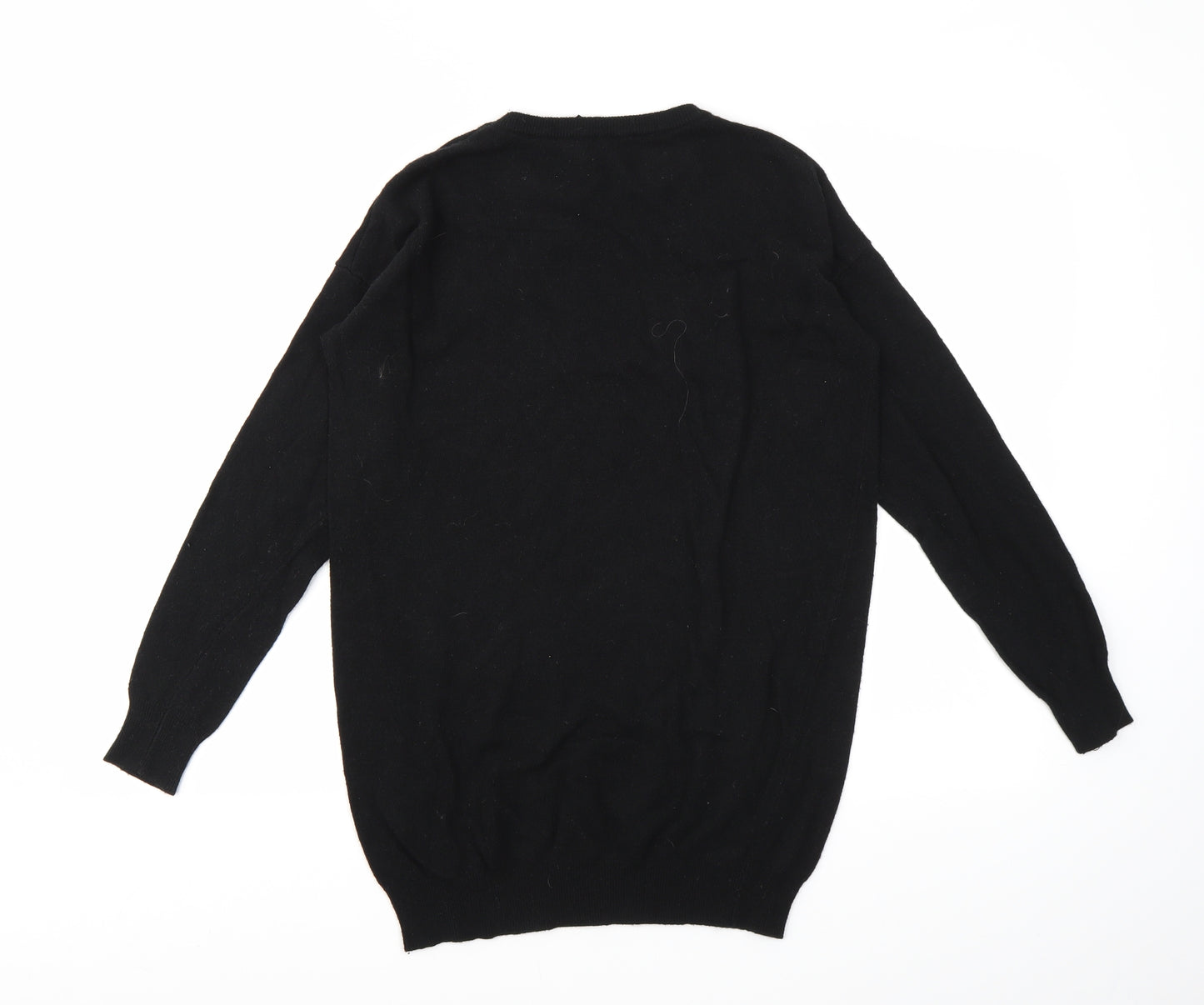 CAPSULE Womens Black Geometric  Pullover Jumper Size 12