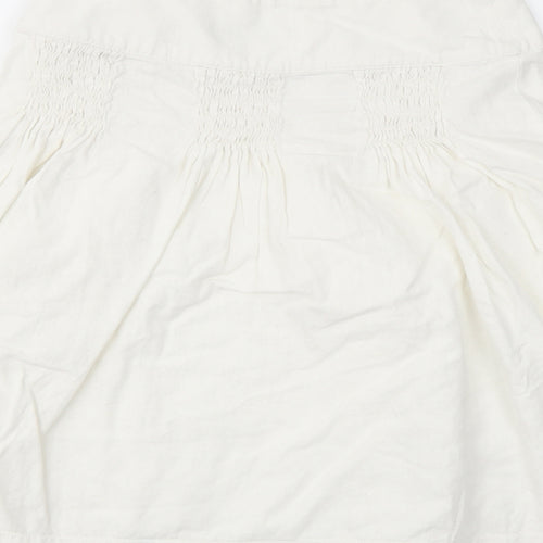 M&S Womens White   Flare Skirt Size 10