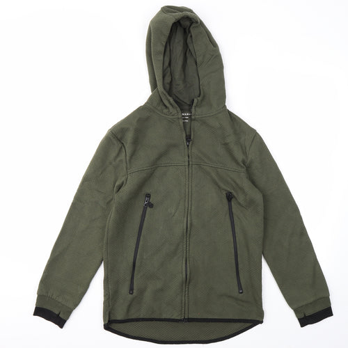 Primark Boys Green   Full Zip Hoodie Size 13-14 Years