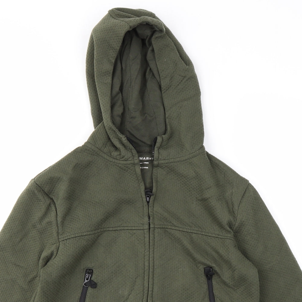 Primark Boys Green   Full Zip Hoodie Size 13-14 Years