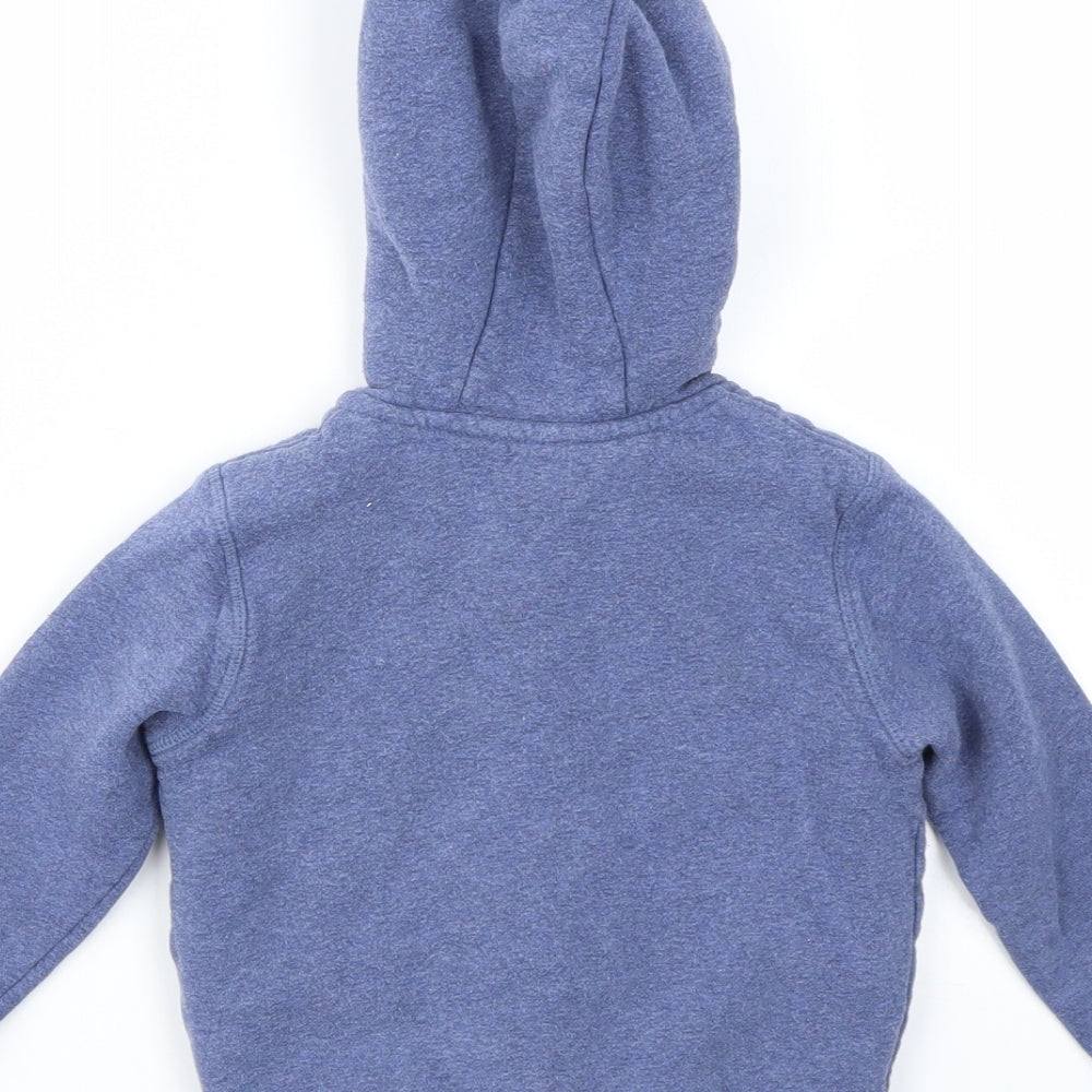 M&S Boys Blue   Full Zip Hoodie Size 3-4 Years