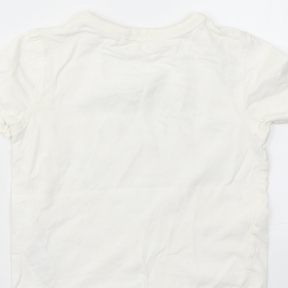 George Baby Ivory Animal Print  Basic T-Shirt Size 12-18 Months