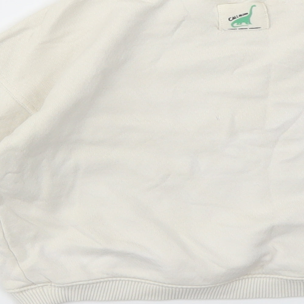 Zara Boys Ivory Geometric  Pullover Jumper Size 24 Months